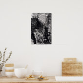 Neu entdeckte Bergwerke im Rocky Mountains Poster (Küche)