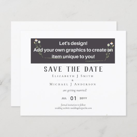 NEU! Entwerfen Sie Ihr eigenes Hochzeitsstück (Vorne/Hinten)