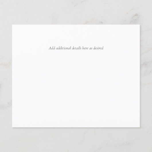 NEU! Entwerfen Sie Ihr eigenes Hochzeitsstück (Rückseite)