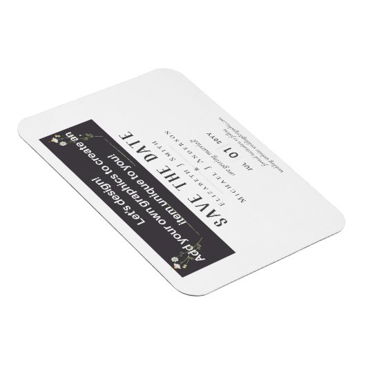 NEU! Entwerfen Sie Ihr eigenes Hochzeitsstück Magnet (Rechte Seite)