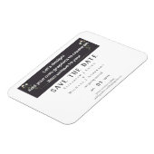 NEU! Entwerfen Sie Ihr eigenes Hochzeitsstück Magnet (Linke Seite)