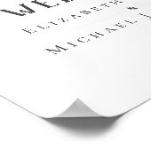 NEU! Entwerfen Sie Ihr eigenes Hochzeitsstück Poster (Ecke)