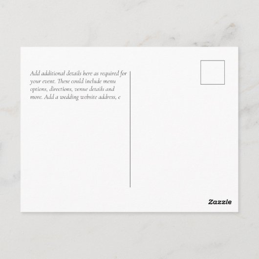 NEU! Entwerfen Sie Ihr eigenes Hochzeitsstück Postkarte (Rückseite)