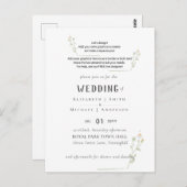 NEU! ENTWICKLUNGSEIGENE WEDDING-EINLADUNG Postkart Postkarte (Vorne/Hinten)