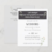 NEU! ENTWICKLUNGSEIGENE WEDDING INVITE - Haushalt  (Vorne/Hinten)