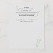 NEU! ENTWICKLUNGSEIGENE WEDDING INVITE - Haushalt  (Rückseite)