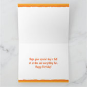 Neu - Fruchtige Polka Punkte auf Aqua Blue Karte (Innenseite)