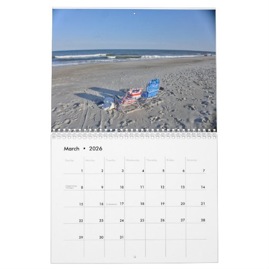 Neu für 2025 Pawleys Island Wall Calendar Kalender (Mär 2026)
