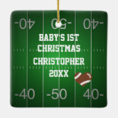 NEU FÜR DAS TEAM - Der 1. Weihnachtsfußball des Ba Keramikornament (Rückseite)