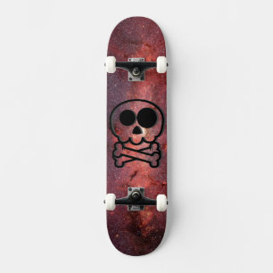 NEU - Galaxy Cartoon Totenkopf Skateboard