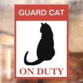 NEU! Gartenkatze auf Pflicht — Witzwarnklammer Fensteraufkleber (Blatt 2)