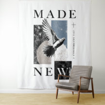 Neu gemacht 2 Korinther 5:17 Brutalist Taube Taufe