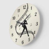 neu gemacht nicht zeigen ??Jazz Dance Golden / Große Wanduhr (Winkel)