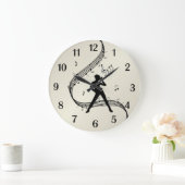neu gemacht nicht zeigen ??Jazz Dance Golden / Große Wanduhr (Zuhause)