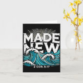 Neu gemacht Tauf-Taufe  Karte (Gelbe Blume)