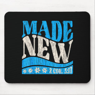 Neu gemacht Taufe Christ 2 Kor 5_17 Getaufter Jung Mousepad