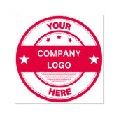 NEU! Genehmigt! Selbstfarbige Briefmarke - Rot Permastempel (Design)