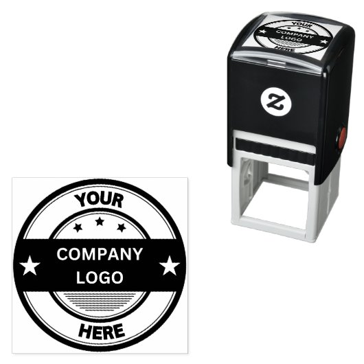 NEU! Genehmigt! Selbstfarbige Briefmarke - Schwarz Permastempel (Beispiel)