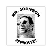 NEU! Genehmigt! Selbstfarbige Briefmarke - Schwarz Permastempel (Design)