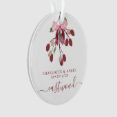 Neu gezapftes Mr. & Mrs. Christmas Ornament (Vorderseite)