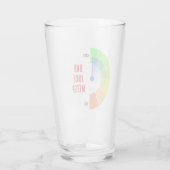 NEU! Glass Cup Bad Joke Meter - Größe 16oz Glas (Rückseite)
