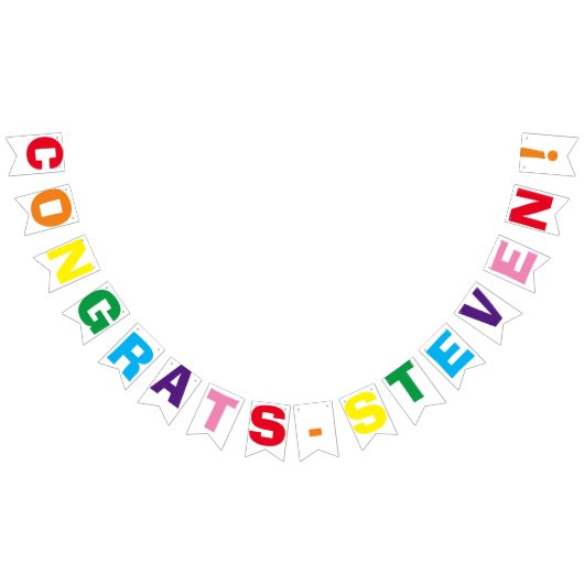 NEU! Glückwunsch Party Banner - 16 Flags und Strin (Alle)
