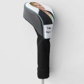 NEU! Golf Head Cover - Custom - Light Blue Trial Headcover (angewinkelt)