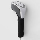 NEU! Golf Head Cover - Ihr Name Scroll Custom Headcover (angewinkelt)
