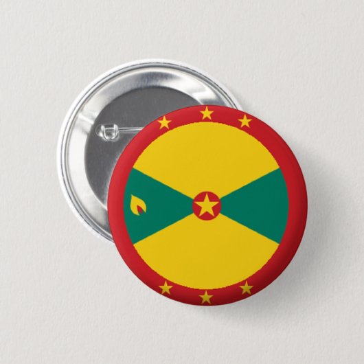NEU! - GRENADA BUTTON BACK ABZEICHEN (Vorne & Hinten)