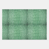 Neu! Grüne Kunstleder Geschenkpapier Set (Vorderseite 2)