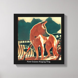 Neu-Guinea Gesang-HundeLeinwand-Kunst Leinwanddruck