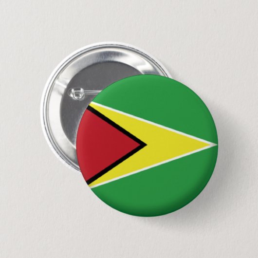 NEU! - GUYANA BUTTON BACK ABZEICHEN (Vorne & Hinten)
