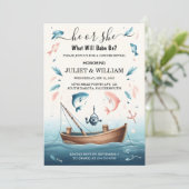 Neu-Haken Köder Fisch Fisch Fisch Fisch Fisch Fisc Einladung (Stehend Vorderseite)