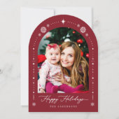 NEU! Happy Holidays Christmas Arch Foto Card Einladung (Vorderseite)