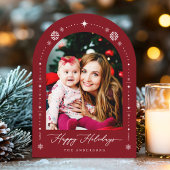 NEU! Happy Holidays Christmas Arch Foto Card Einladung