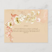 NEU! Hübsche Blume aus Korallenoliven gemischte CO Postkarte (Rückseite)