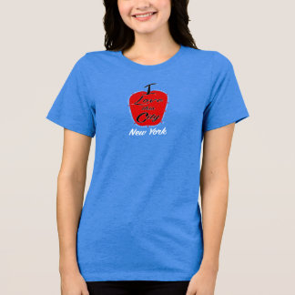 Neu I Liebe Diese Stadt auf blau Tri-Blend Shirt