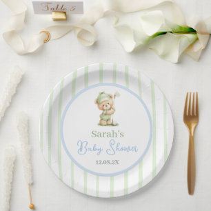 Neu im Club Baby Shower Pappteller