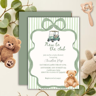 Neu im Club Vornehm Bogen Baby Shower Einladung