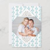 Neu im Foto Crew 2 Aquamarine Ankergeburt Ankündigung (Rückseite)