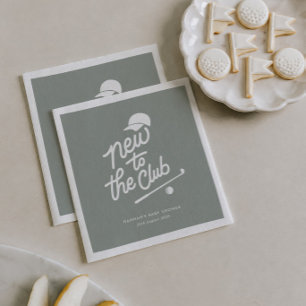 Neu im Golf Club Baby Shower Serviette