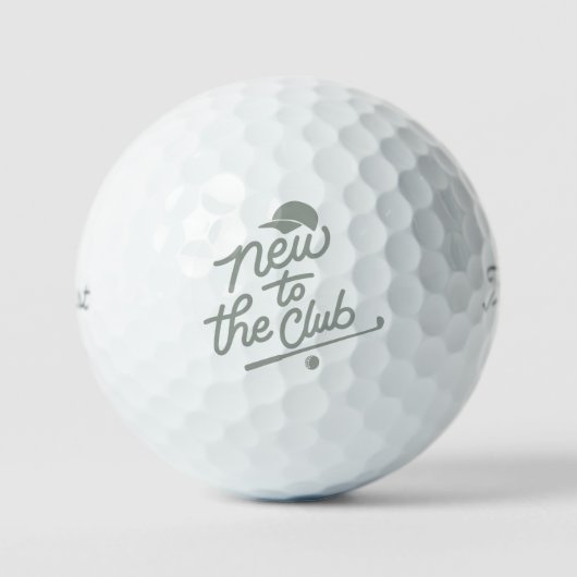 Neu im Golfclub Golfball (Vorderseite)