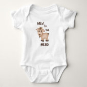 Neu im Herd Baby Bodysuit Baby Strampler (Vorderseite)