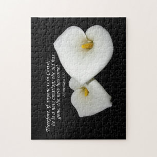neu in Christlicher Schrift mit Lilienpuzzle Puzzle