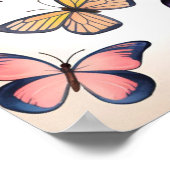 Neu in Christus - 2 Korinthen 5:17 Schmetterling Poster (Ecke)