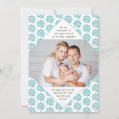 Neu in der Crew 2 Foto Aquamarine Geburt eines Nau Ankündigung (Rückseite)