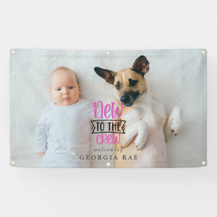 Neu in der Crew Geburtszeichen Banner