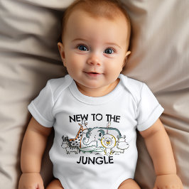 Neu in der Jungle Safari Themed Baby Strampler