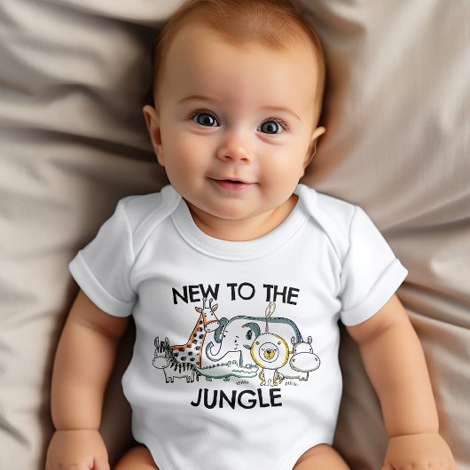 Neu in der Jungle Safari Themed Baby Strampler