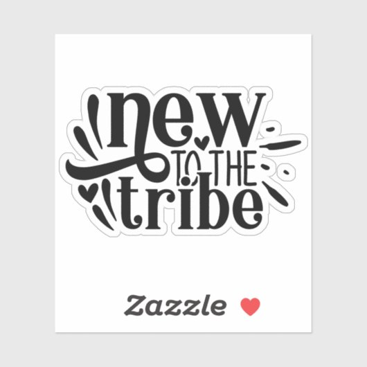 Neu in der Stammee, neues geborenes Baby Aufkleber (Blatt)